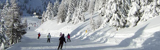School skiing trip in Claviere