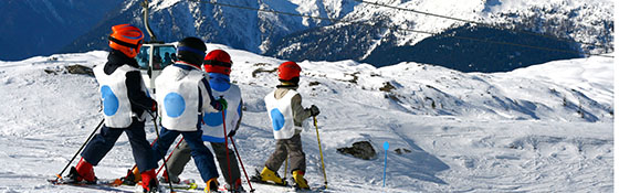 School skiing trip in Claviere
