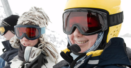 School ski trip with pupils