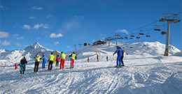 Pupils school ski trip