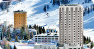 accommodation for pupils and teachers on a school skiing trip